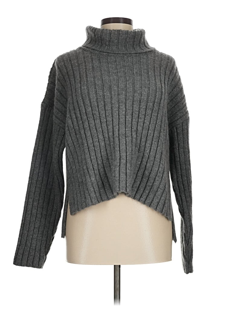 Pre-owned Maeve Turtleneck Sweater In Gray