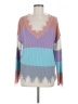 Nikka K 100% Acrylic Color Block Purple Pullover Sweater Size M - photo 1