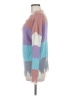 Nikka K 100% Acrylic Color Block Purple Pullover Sweater Size M - photo 5