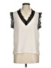 Veronica M. 100% Polyester Ivory Sleeveless Blouse Size M - photo 1