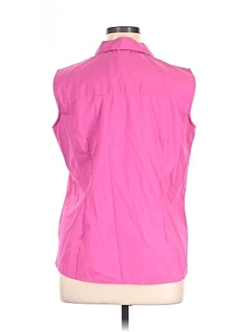 Basic Editions Sleeveless Button-Down Shirt (view 2)