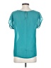 Zara Basic Teal Short Sleeve Blouse Size S - photo 2