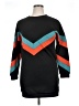 Unbranded Chevron-herringbone Black Casual Dress Size 16 (estimated) - photo 1