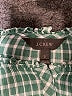 J.Crew Checkered-gingham Green Long Sleeve Blouse Size 2 - photo 7