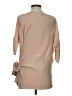 Gold Hawk 100% Silk Tan 3/4 Sleeve Silk Top Size S - photo 2