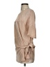 Gold Hawk 100% Silk Tan 3/4 Sleeve Silk Top Size S - photo 5