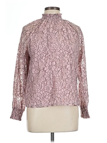Ultra Pink Long Sleeve Blouse (view 1)