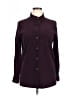 Sag Harbor Burgundy Long Sleeve Blouse Size 16 - photo 1