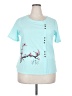 Unbranded Teal Short Sleeve Top Size 3X - photo 1