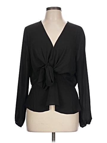 Pale Sky Long Sleeve Blouse (view 1)