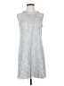 Vince Camuto 100% Polyester Metallic Silver Cocktail Dress Size 4 - photo 1