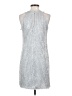 Vince Camuto 100% Polyester Metallic Silver Cocktail Dress Size 4 - photo 2
