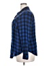 Torrid Plaid Blue Long Sleeve Button-Down Shirt Size 2X Plus (2) - photo 5