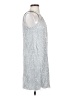 Vince Camuto 100% Polyester Metallic Silver Cocktail Dress Size 4 - photo 4