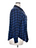 Torrid Plaid Blue Long Sleeve Button-Down Shirt Size 2X Plus (2) - photo 4