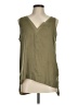 14th & Union 100% Polyester Green Sleeveless Blouse Size M - photo 1