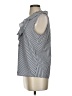 Karl Lagerfeld Paris 100% Polyester Gray Black Sleeveless Blouse Size 4 - photo 5