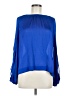 Laundry by Shelli Segal 100% Polyester Blue Long Sleeve Blouse Size 8 - photo 1