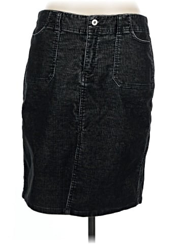Express Denim Skirt (view 1)