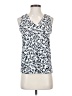 J.Crew Factory Store 100% Polyester Print White Sleeveless Blouse Size 0 - photo 1