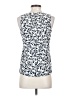 J.Crew Factory Store 100% Polyester Print White Sleeveless Blouse Size 0 - photo 2