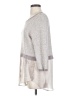 Elie Tahari Gray 3/4 Sleeve Top Size S - photo 5