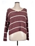 Moral Fiber Stripes Burgundy Pullover Sweater Size XL - photo 1