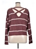 Moral Fiber Stripes Burgundy Pullover Sweater Size XL - photo 2