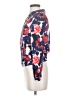 Richcoco 100% Rayon Floral Blue Jacket Size S - photo 5