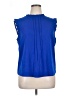 Unbranded 100% Polyester Blue Sleeveless Blouse Size XL - photo 1