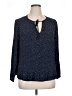Ann Taylor LOFT Blue 3/4 Sleeve Blouse Size XL - photo 1