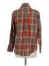 Unbranded 100% Polyester Plaid Brown Long Sleeve Blouse Size L - photo 2