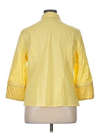 Peck & Peck 3/4 Sleeve Button-Down Shirt (view 2)
