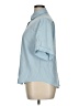 Assorted Brands Solid Blue Short Sleeve Blouse Size XL - photo 5