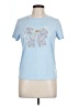 Shein Paisley Blue Short Sleeve T-Shirt Size M - photo 1
