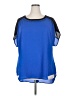 Lane Bryant 100% Polyester Blue Short Sleeve Blouse Size 18 - 20 Plus - photo 1