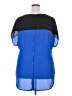 Lane Bryant 100% Polyester Blue Short Sleeve Blouse Size 18 - 20 Plus - photo 2