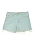 Universal Thread Hearts Blue Denim Shorts Size 6 - photo 1