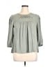 Torrid 100% Rayon Gray 3/4 Sleeve Blouse Size 1X Plus (1) - photo 1