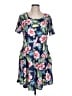 Unbranded Tropical Blue Casual Dress Size L - photo 1