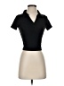 Caution to the Wind Black Short Sleeve Top Size S - photo 1