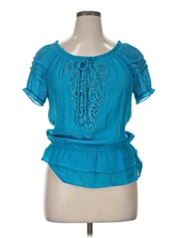 Iz Byer Short Sleeve Blouse (view 1)