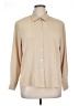 Notations 100% Polyester Solid Tan Long Sleeve Blouse Size XL - photo 1