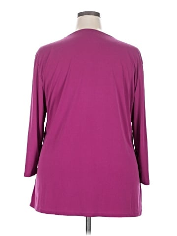 Ashley Blue 3/4 Sleeve Blouse (view 2)