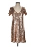 Lulus 100% Polyester Metallic Gold Cocktail Dress Size XS - photo 1