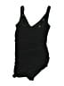 Unbranded Solid Black One Piece Swimsuit Size S (estimated) - photo 2