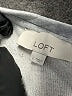 Ann Taylor LOFT Stars Silver Sweatshirt Size L - photo 7