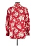 Unbranded 100% Polyester Floral Red Long Sleeve Blouse Size M - photo 2