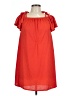 Green Envelope Solid Orange Casual Dress Size L - photo 1