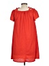 Green Envelope Solid Orange Casual Dress Size L - photo 2